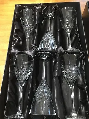 Buy 9 Thomas Webb Finest Crystal Wine Glasses • 15£