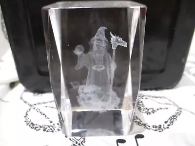 Buy Laser Etched Glass   Wizard    Paperweight • 4.99£