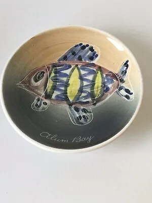 Buy Vintage Alum Bay Ceramics Jo Lester Isle Of Wight Handpainted Fish Trinket Dish • 15£