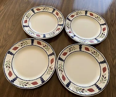 Buy Set Of 4 Adams Lancaster China English Ironstone   10”Dinner Plates • 36.44£