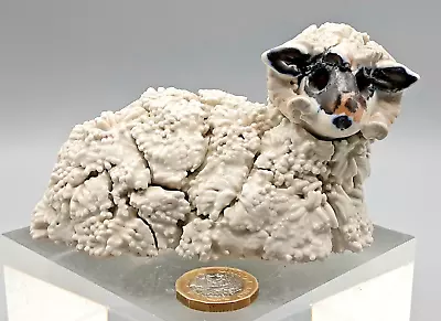 Buy Vintage Craw Pottery Isle Of Arran Scotland Handmade Figure Figurine Of A Sheep • 28.99£