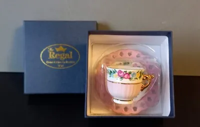 Buy Boxed Regal Bone China Collection Miniature Tea Cup And Saucer  • 4.99£