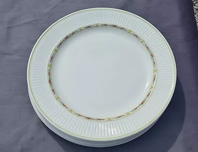 Buy 6x Vintage Porcelain Wedgwood Insignia  Dinner PLATES Metallised Bone China 12  • 35£