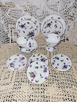 Buy Hammersley Longton Stoke On Trent Violets Pattern Victorian. Partial Tea Set.13  • 58£