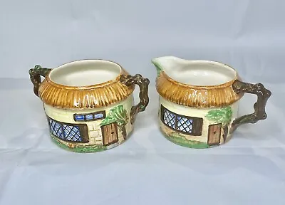 Buy Vintage Beswick Sugar And Cream Set Made In England Cottage Ware 245, 246 • 17.12£
