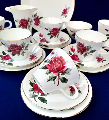 Buy Vintage Duchess  China Pandora 645 ( Special Mould ) ~ 21 Piece Tea Set 1960's • 21.99£