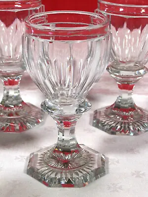 Buy Service Of 6 Glass Crystal Baccarat 10,5 CM Period Vintage Restoration • 153.46£