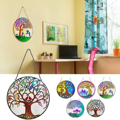 Buy Stained Glass Window Hanging Suncatcher For Window Handcrafted Panel R6 R6F7 • 11.57£
