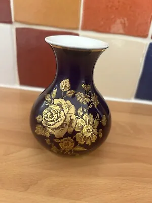 Buy Royal Porzellan Bavaria Kpm Colbalt Blue & Gold Vase. • 14.99£
