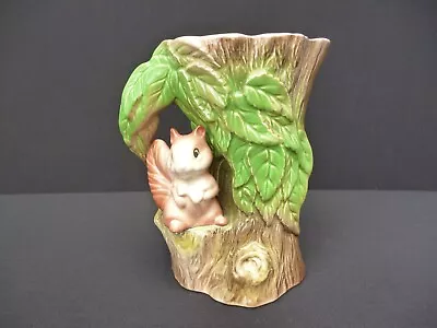 Buy Vintage Withernsea Eastgate Pottery  Fauna - Red Squirrel In Tree VASE - 6  Tall • 6.99£