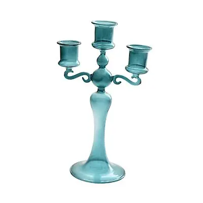 Buy Glass Candle Holder Candelabras Table Centerpiece Glass • 15.06£