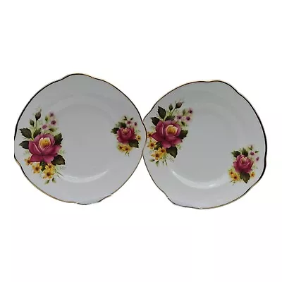 Buy Duchess English Bone China Tea Rose Pattern Side Plates X2 VTG 1960's  VGC • 6.99£
