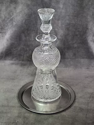 Buy Edinburgh Crystal Thistle Wine Decanter In Pristine Condition Display Use Only • 225£