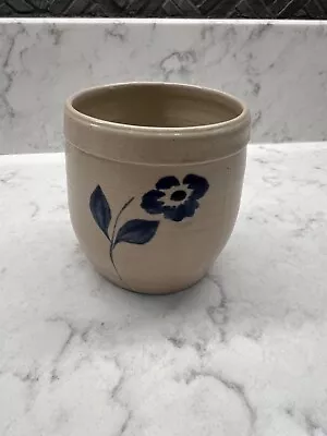 Buy Colonial Williamsburg VA Pottery Salt Glaze With Blue Flower  3” • 11.53£