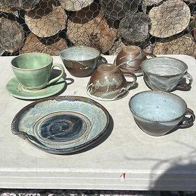 Buy Scottish Studio Pottery Mugs Plates Coffee Tea Cups • 39.99£