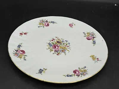 Buy Vintage Royal Worcester Fine Bone China  Floral Cake Plate - 27 Cm Dia • 13.75£