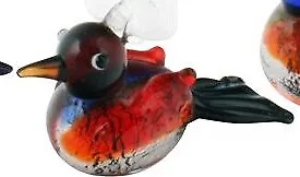 Buy Brand New Hand-made Glass Bird On A Ribbon In A Choice Of Colours • 3.50£