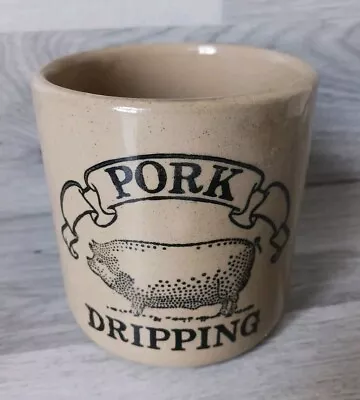 Buy Pearsons Of Chesterfield  Pork Dripping  Stoneware Pot Vintage 9.5 X 9.5cm • 12.95£