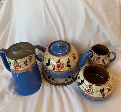 Buy Gaudy Welsh Pottery Antique Imari Pattern Tea Service Set • 149.99£