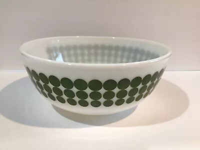Buy EUC Vintage Pyrex #404 Green Polka Dot 4QT Mixing Bowl • 191.14£