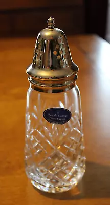 Buy Vintage Royal Doulton Cut Glass Sugar Sifter With Chrome Top • 6.99£