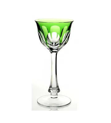 Buy NEW MOSER  LADY HAMILTON  Green Hock Glass 4 Oz  AUTHORIZED DEALER • 289.26£