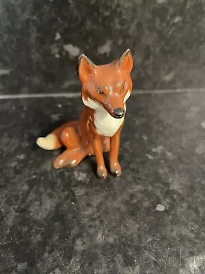 Buy Vintage Beswick Pottery Sitting Fox Figurine • 14.99£