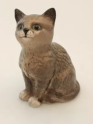 Buy Beswick Porcelain Grey Cat Figurine • 10£