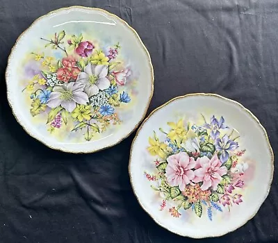 Buy 2 X Royal Kent 'Flowers Of The Season' Bone China Plates - Winter & Spring • 14.95£
