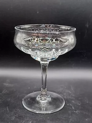 Buy Baccarat Crystal Capri - Optic Sherbet / Saucer Champagne Glass • 47.50£