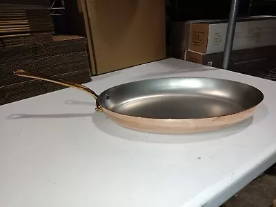 Buy Mauviel M'150B 1.5mm Copper Oval Pan With Brass Handle, 13,7x9,8-In • 188.95£