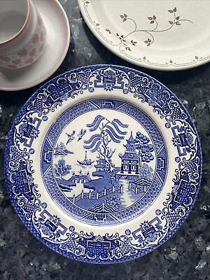 Buy 1 English Ironstone Tableware Ltd. Old Willow Blue & White Plate - 24.5cm • 3.99£
