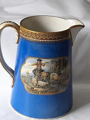 Buy 19th Century Staffordshire Pratt Ware Jug Decorated With Scenes On A  Background • 28£