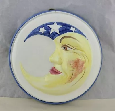 Buy Bassano Ceramic Mold Wall Art Crescent Moon Face Celestial • 18.97£