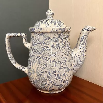 Buy A Burleigh Ware Coffee Pot, China Vintage Pale Blue White Scilla Floral  Vintage • 34.95£