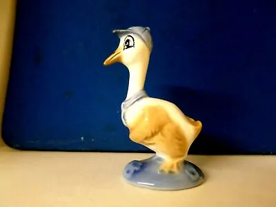 Buy Vintage Mid Century Szeiler Studio Pottery Duck In Blue Cap. • 10£