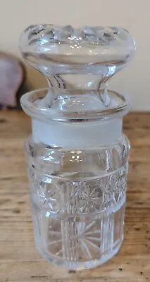 Buy Vintage Cut Glass Pickle Jar And Lid With Elaborate Decoration 15.5cm Ht. • 6.99£
