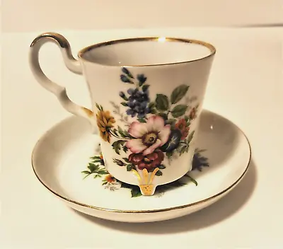Buy Bareuther Waldsassen Demitasse Footed Teacup Bavaria Germany With Saucer • 18.74£