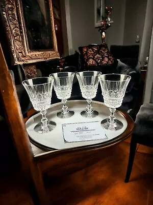 Buy W.M. Dalton French Lead Crystal Wine Glasses ~ Set Of 4 • 15.11£