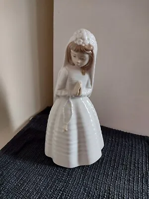 Buy Vintage NAO Lladro First Communion Praying Girl Figurine 9  Daisa 1992  • 15£