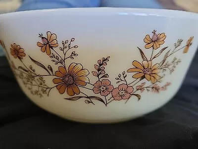 Buy Vintage English Pyrex Country Autumn Made In England Pyrex Mixing Bowl • 11.37£