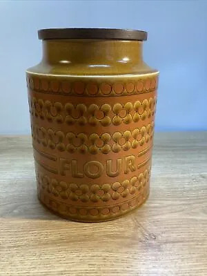 Buy Vintage Hornsea Pottery Saffron Large Flour Storage Jar. 1970’s • 10.99£