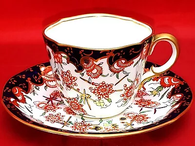 Buy ANTIQUE 1927 ROYAL CROWN DERBY BONE CHINA IMARI FLORAL COFFEE CUP & SAUCER Vgc • 29.99£