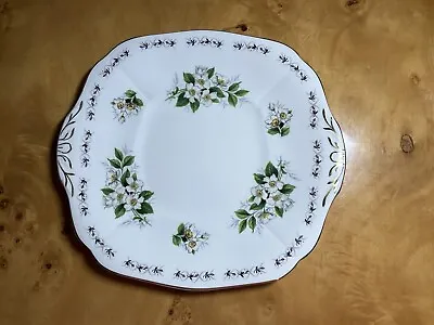 Buy Royal Adderley Cake Plate “Simplicity” Bone China Pretty Flower Pattern Ex.Con! • 8.99£