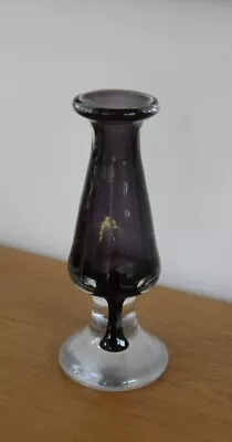 Buy Azurene Amethyst Footed Glass Vase - 23.5 Cm Tall • 9.95£
