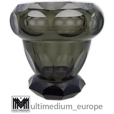 Buy Art Deco Crystal Glass Vase Moser Ludwig & Sons Carlsbad 20s • 742.38£