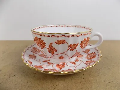 Buy Copeland Spode Colonel Red Cup & Saucer Gold Edge England Bone China • 25.06£