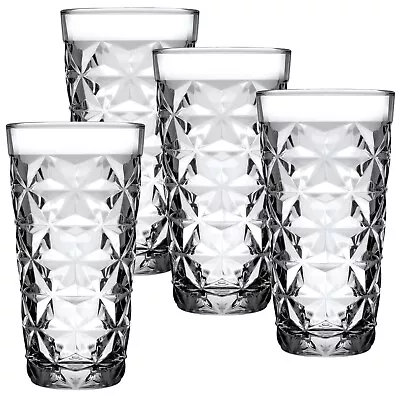 Buy 4/8 Pc Tall Drink Highball Glasses Long Cocktail Water Juice Tumblers Set 290ml • 11.99£