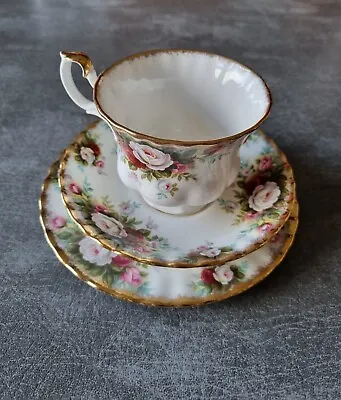 Buy Royal Albert Celebration Vintage Floral 3pc China Tea Cup & Saucer Set • 24.99£