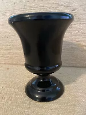 Buy Antique  Black Amethyst Chalice Shaped Glass Vase Planter • 13.75£